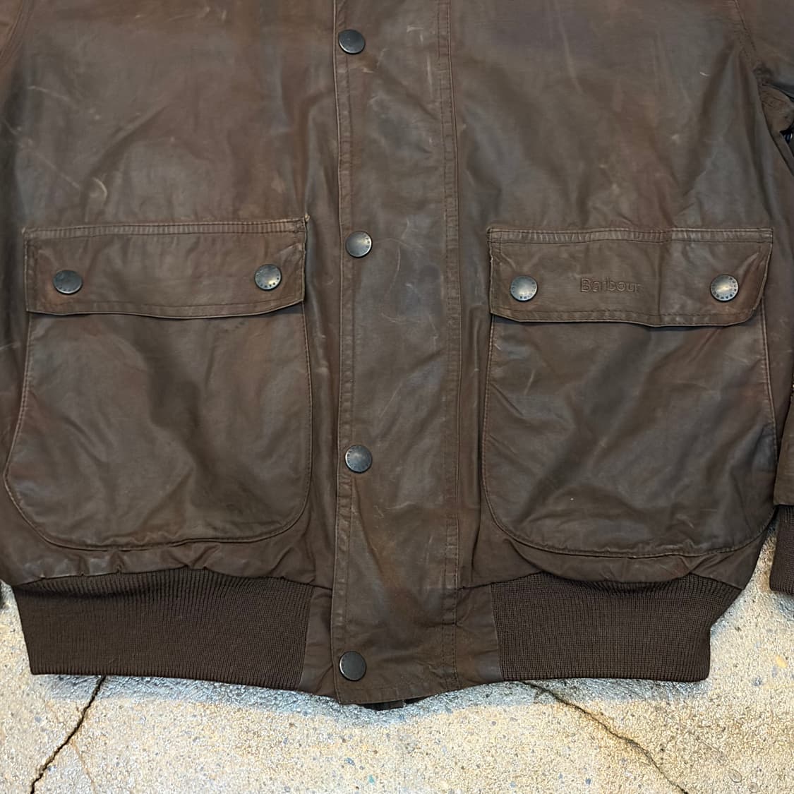 미국 빈티지 바버 브라운 왁스 자켓 상품이미지5