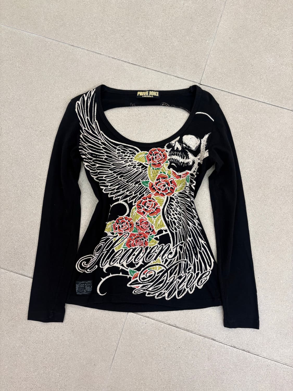 날개 장미 데미지 롱슬리브 상품이미지1