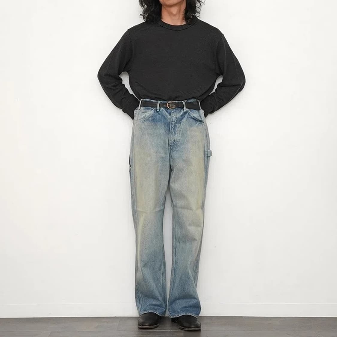 오라리 AURALEE 24AW 셀비지 페인터 데님 팬츠 5사이즈 상품이미지2