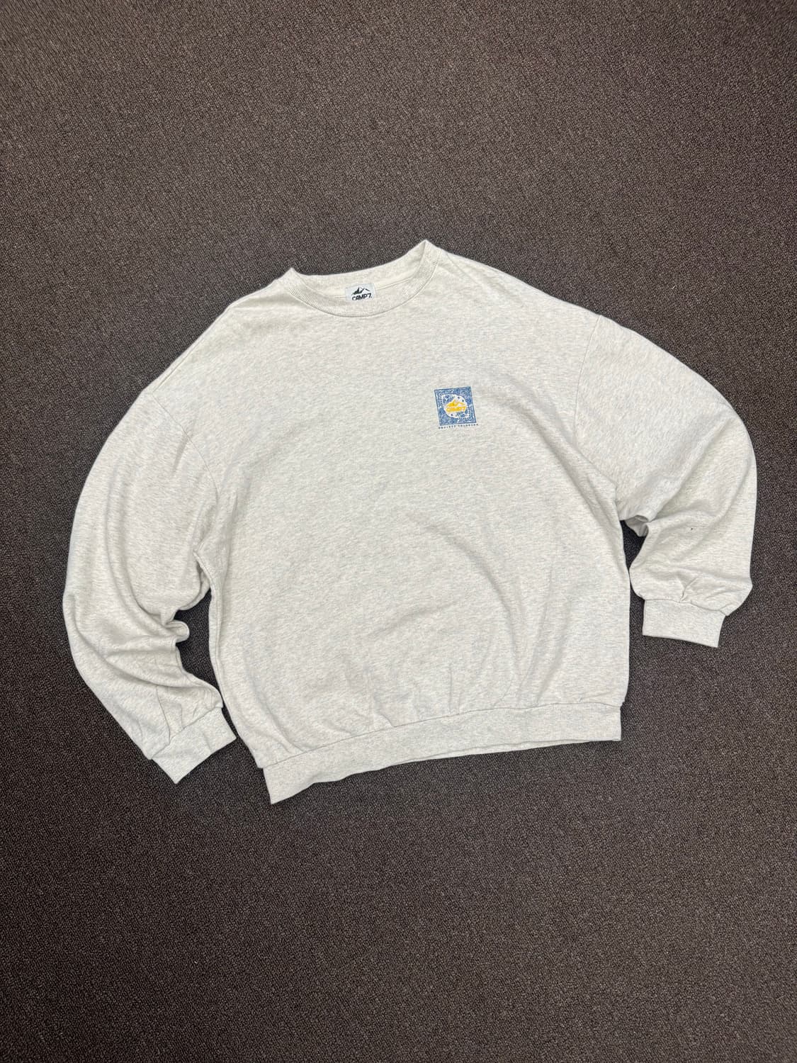 M)Camp7 빈티지 프린팅 스웻셔츠 상품이미지1