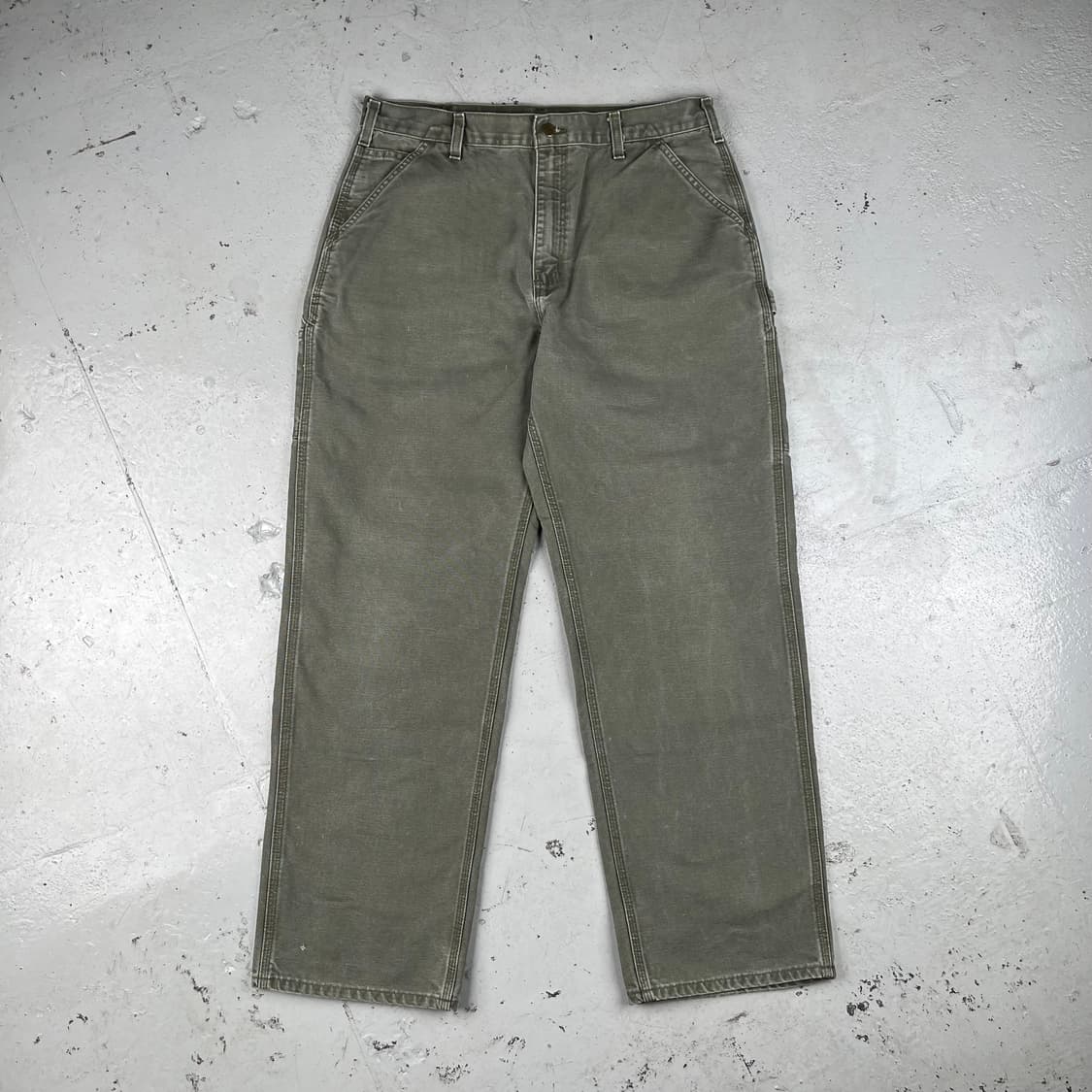 빈티지 칼하트 모스그린 싱글니 카펜터 팬츠 B11MOS 상품이미지2