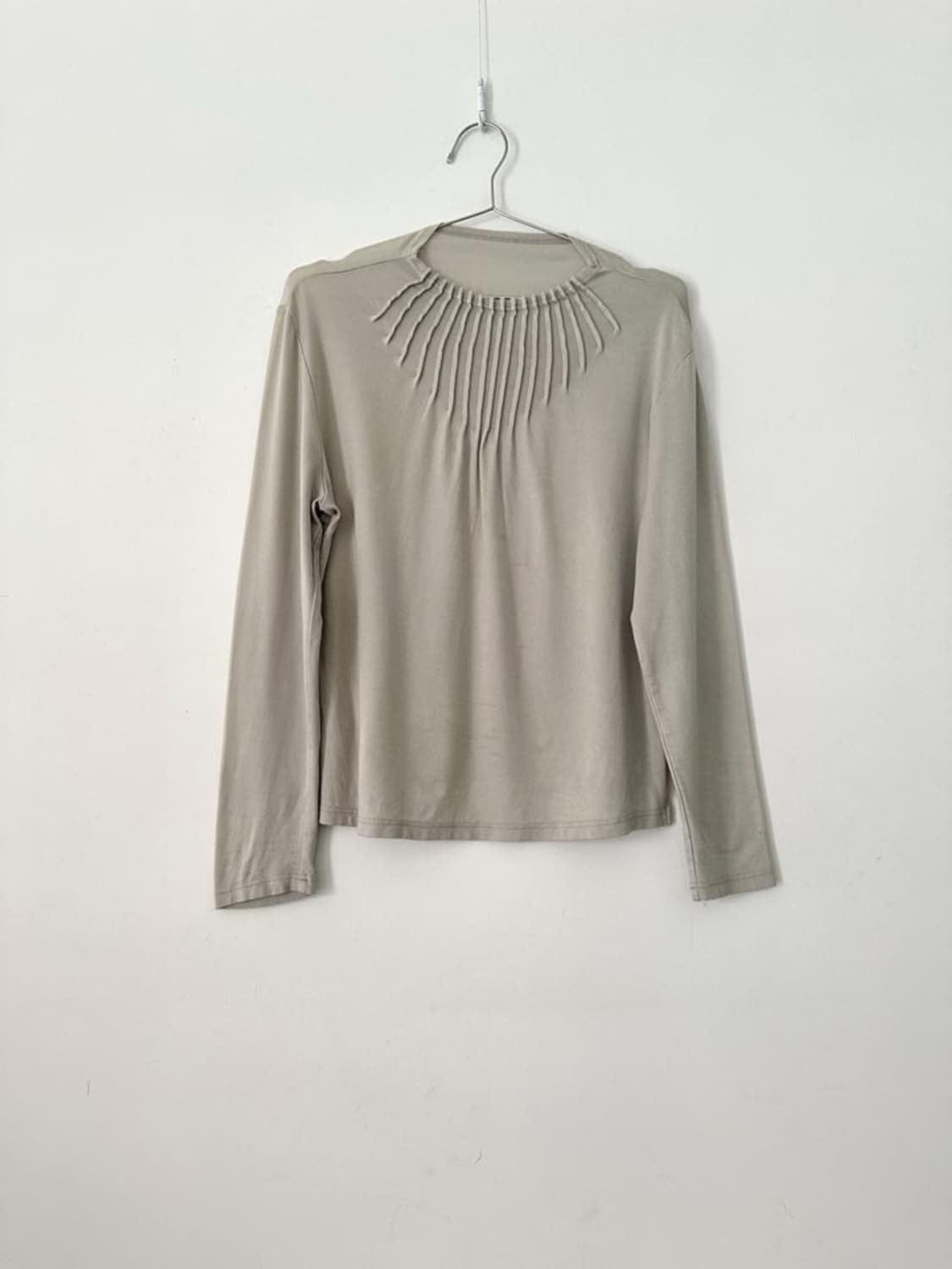 Trial trimming top / light grey 상품이미지1