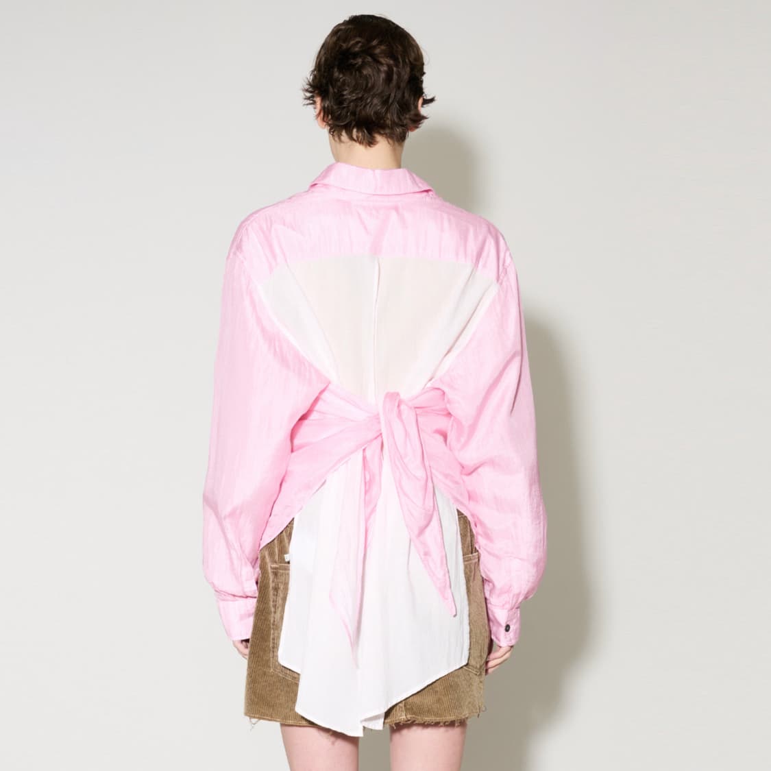 아워레가시(OUR LEGACY) 에이프런 핑크 코튼실크 셔츠 상품이미지4