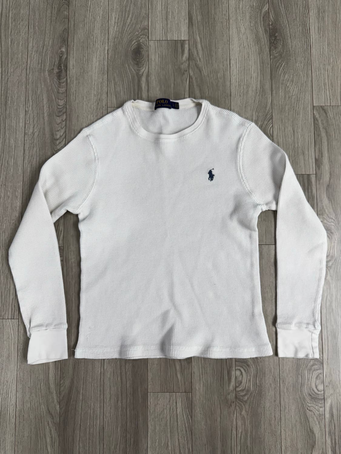 폴로 랄프로렌 엄성현 와플 니트 화이트 상품이미지1