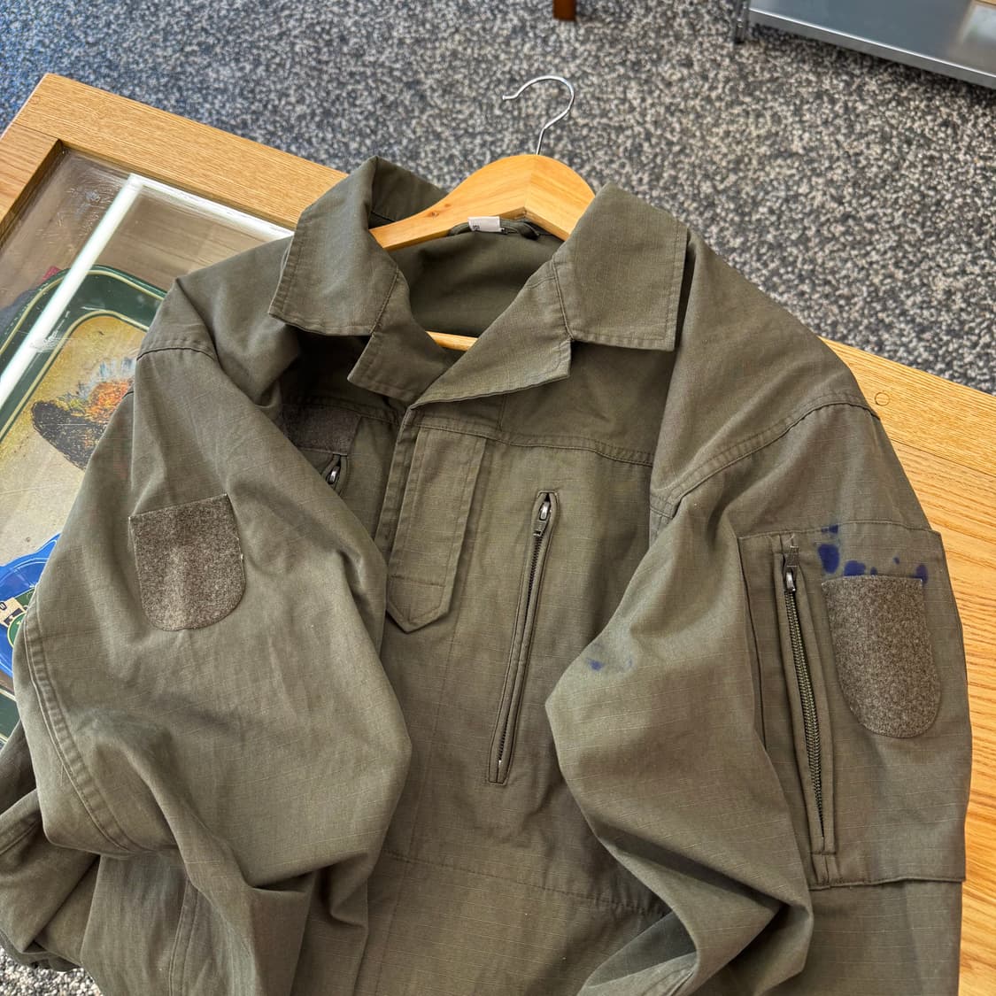오스트리아군 올리브 필드 자켓 (L)   상품이미지3