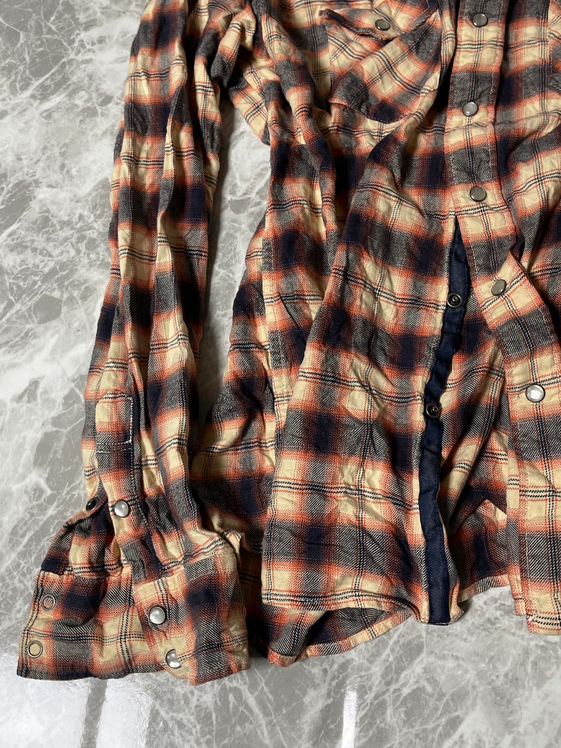 y2k punk check shirts 상품이미지4