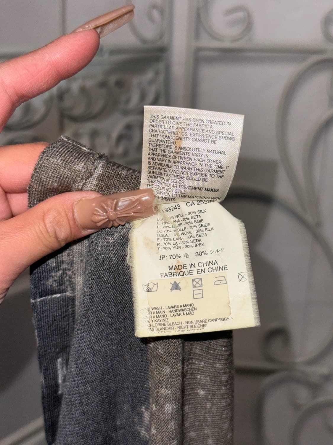 DIESEL BLACK GOLD charcoal floral 가디건 상품이미지6