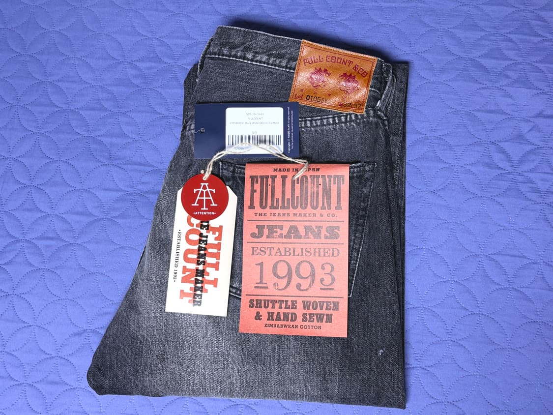 풀카운트 0105 블랙 다트포드 32사이즈 (페인트버전) 상품이미지1