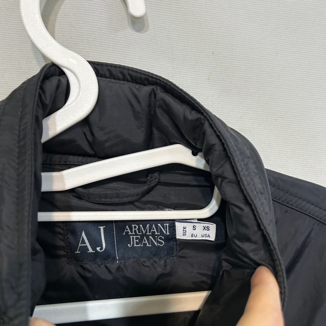 아르마니 진스 봄 바람막이 S 95 남성 블랙 상태최상  상품이미지2