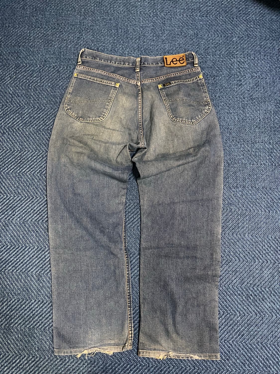 90’s lee rider 복각 데님 반셀비지 상품이미지2