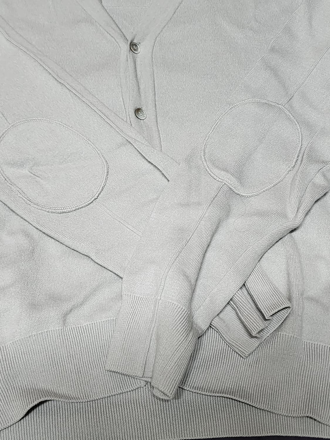 쿠어 오버핏 울 가디건 그레이 L 상품이미지2