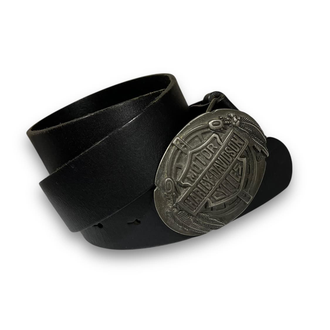 할리데이비슨 인디언 모터사이클 바이커 가죽 벨트 상품이미지2