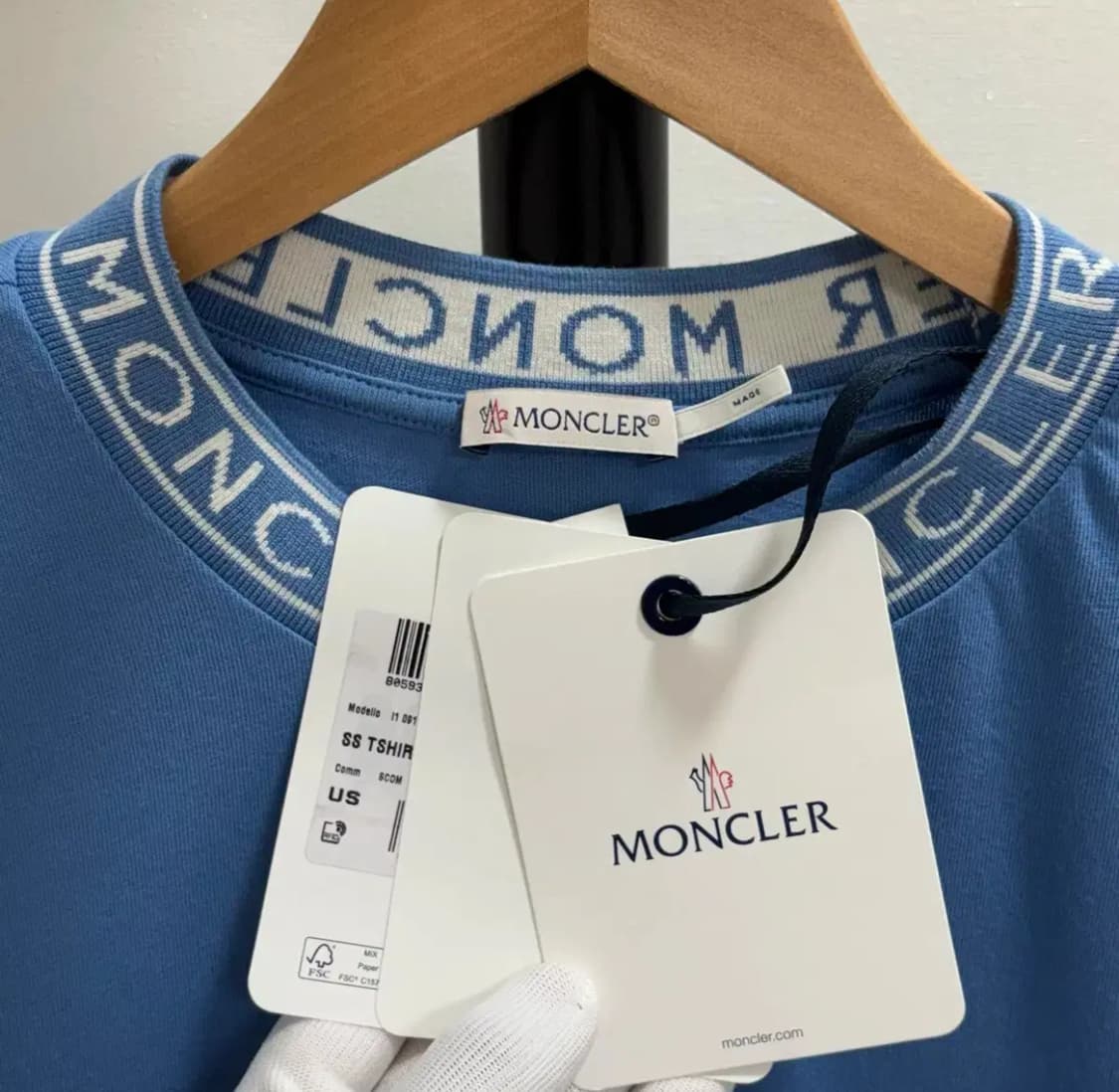 [M]몽클레어 넥로규 반팔티 상품이미지3