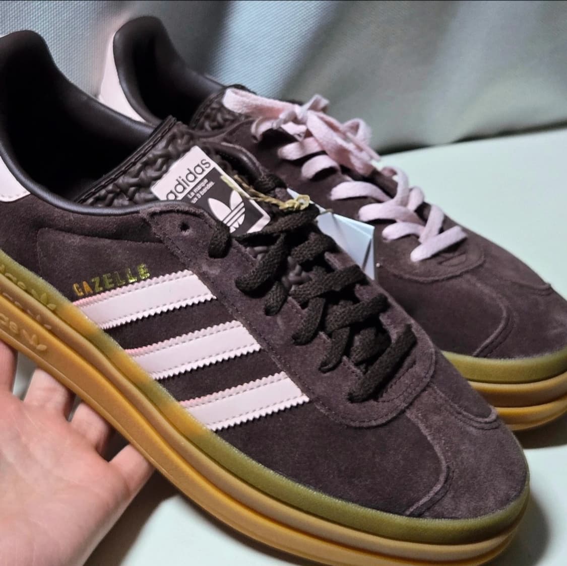 아디다스 가젤 볼드 어번 아이시 핑크 255mm 스니커즈 운동화 상품이미지2