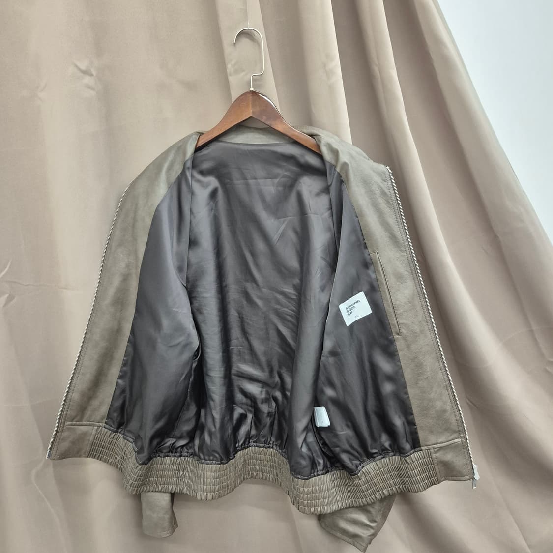 에잇세컨즈 레더 스타일 자켓 2XL 상품이미지2