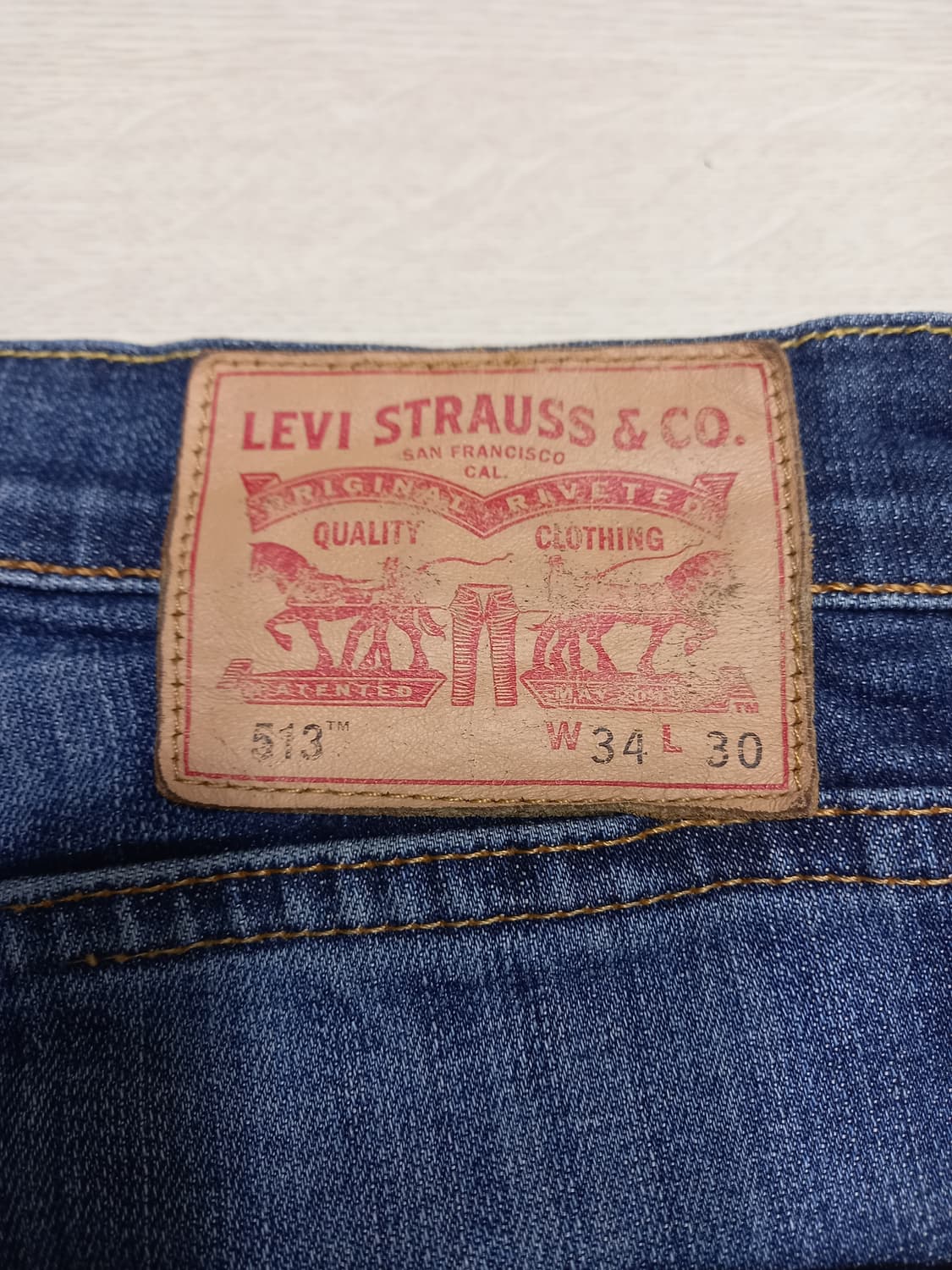 35 리바이스513 워싱 스판 일자진 35-255 상품이미지5