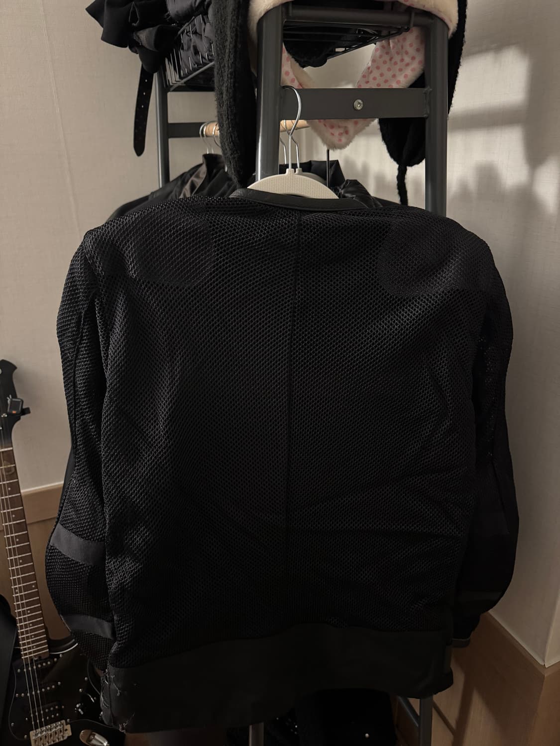 밴슨 레더 메쉬 모토레이싱 자켓 상품이미지6