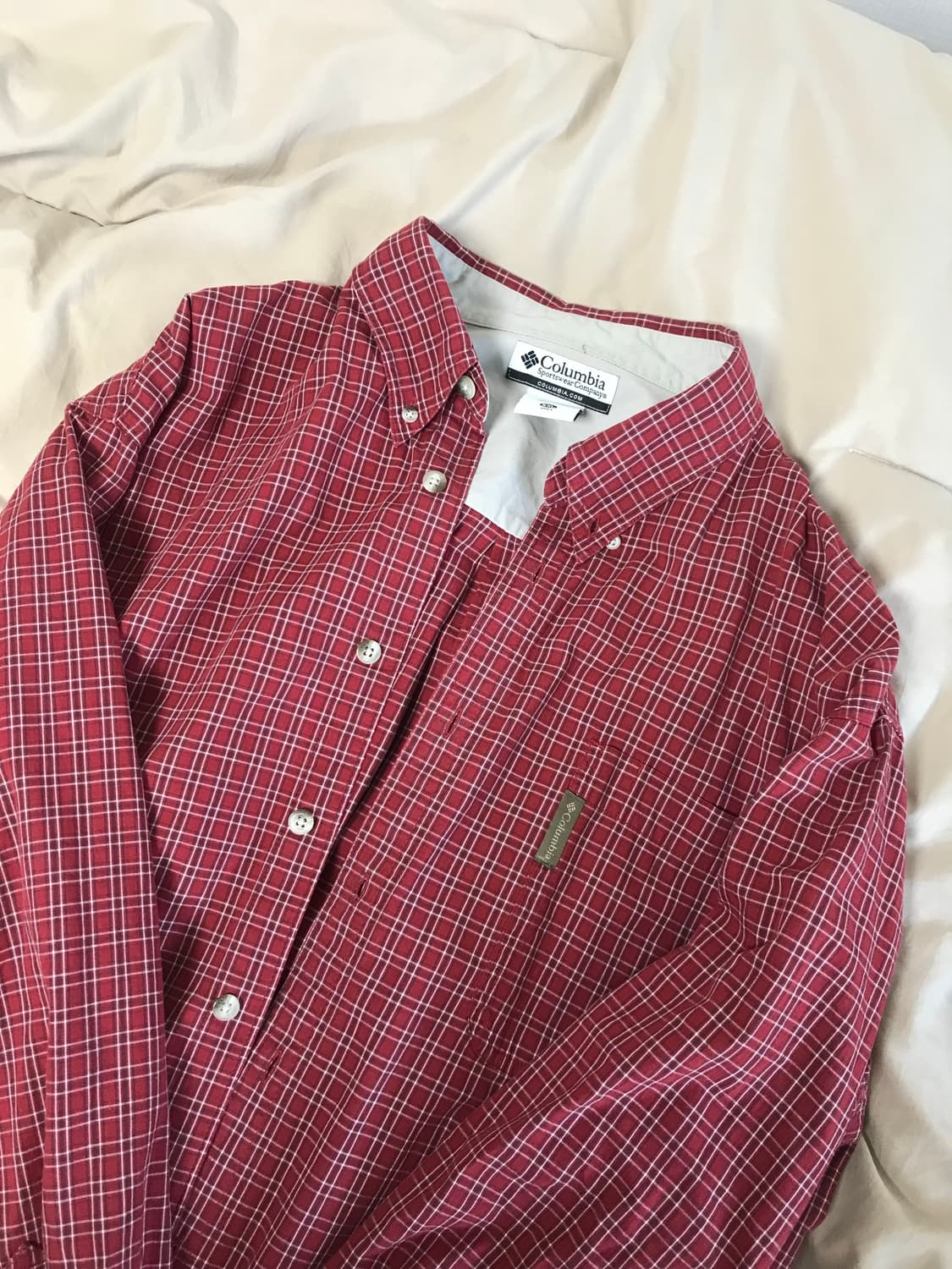 콜롬비아 체크 긴팔 셔츠 2xl 상품이미지1