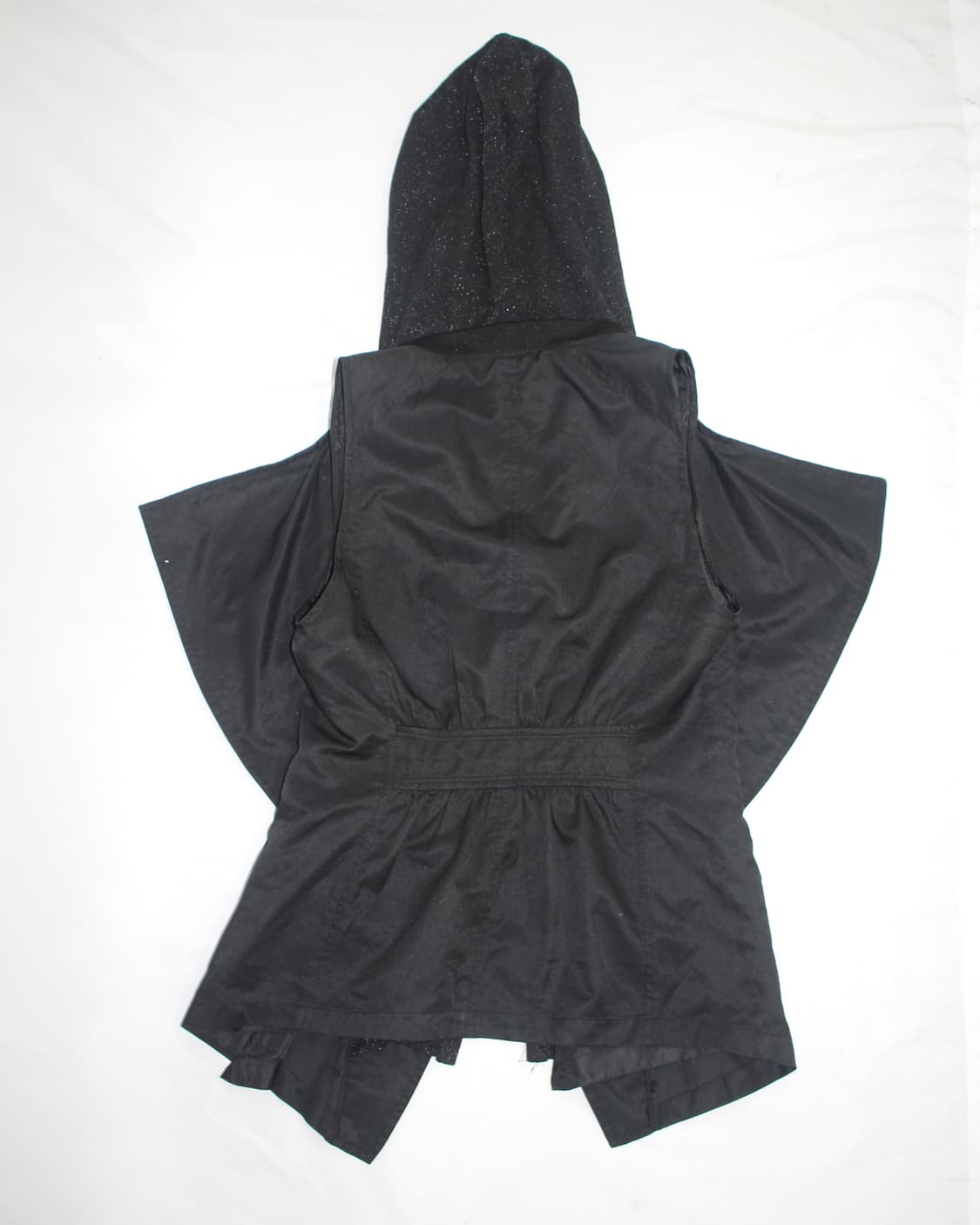 A6 double layered draped hooded vest 상품이미지5