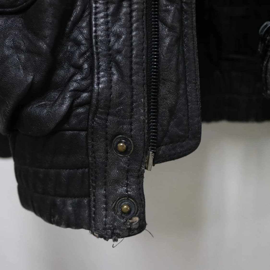 90'S VINTAGE LEATHER BOMBER 가죽자켓 60657 상품이미지6