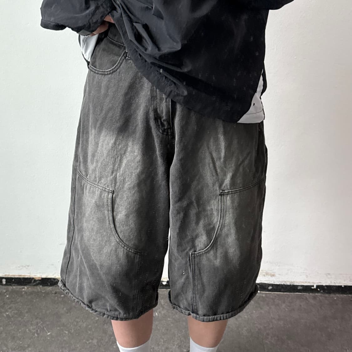 [L] 어반드레스 데님 흑청 팬츠 상품이미지1