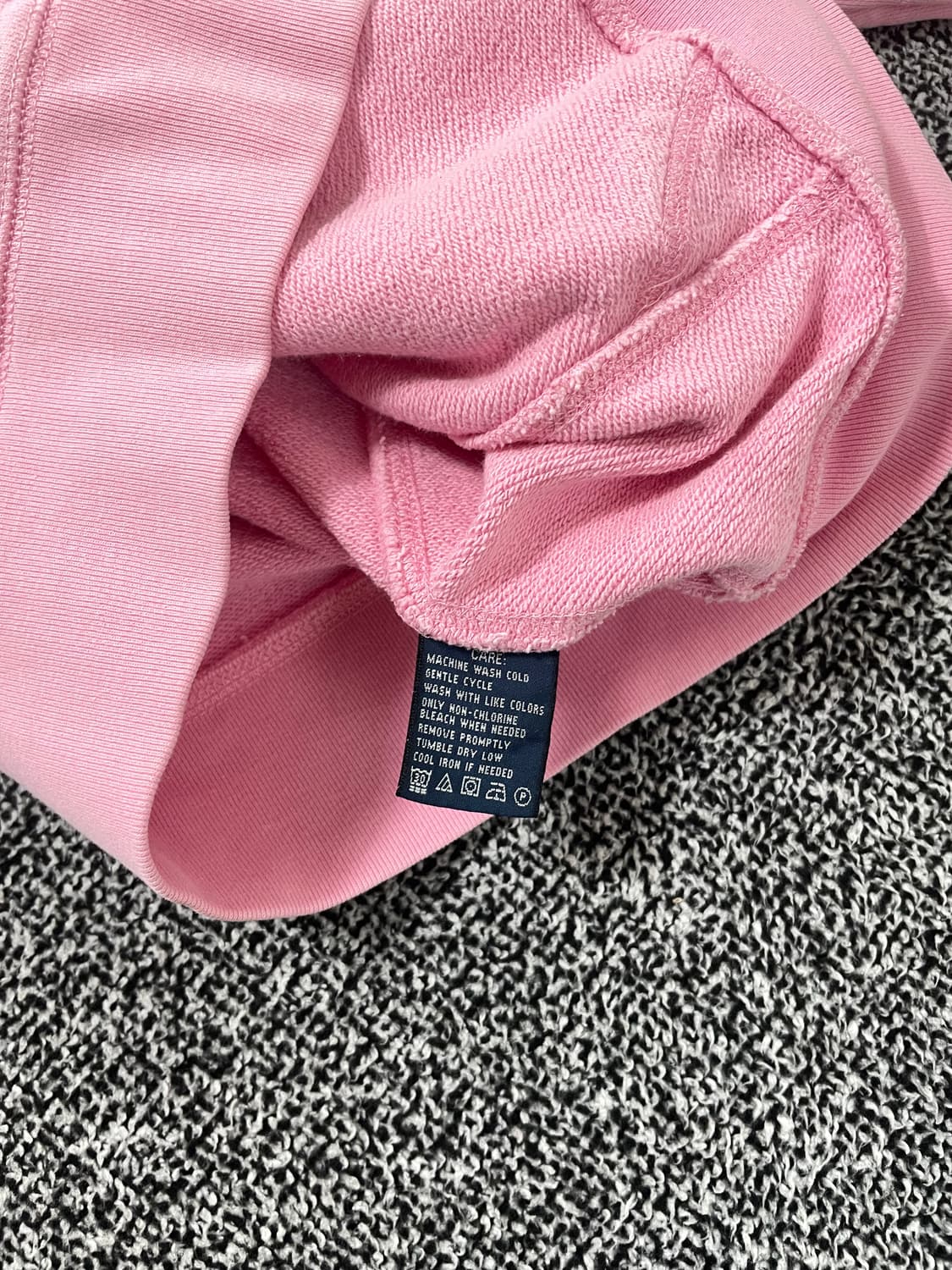 빈티지9. 희귀 폴로랄프로렌 스포츠 핑크 연두 후드집업 테리 스웻 상품이미지4