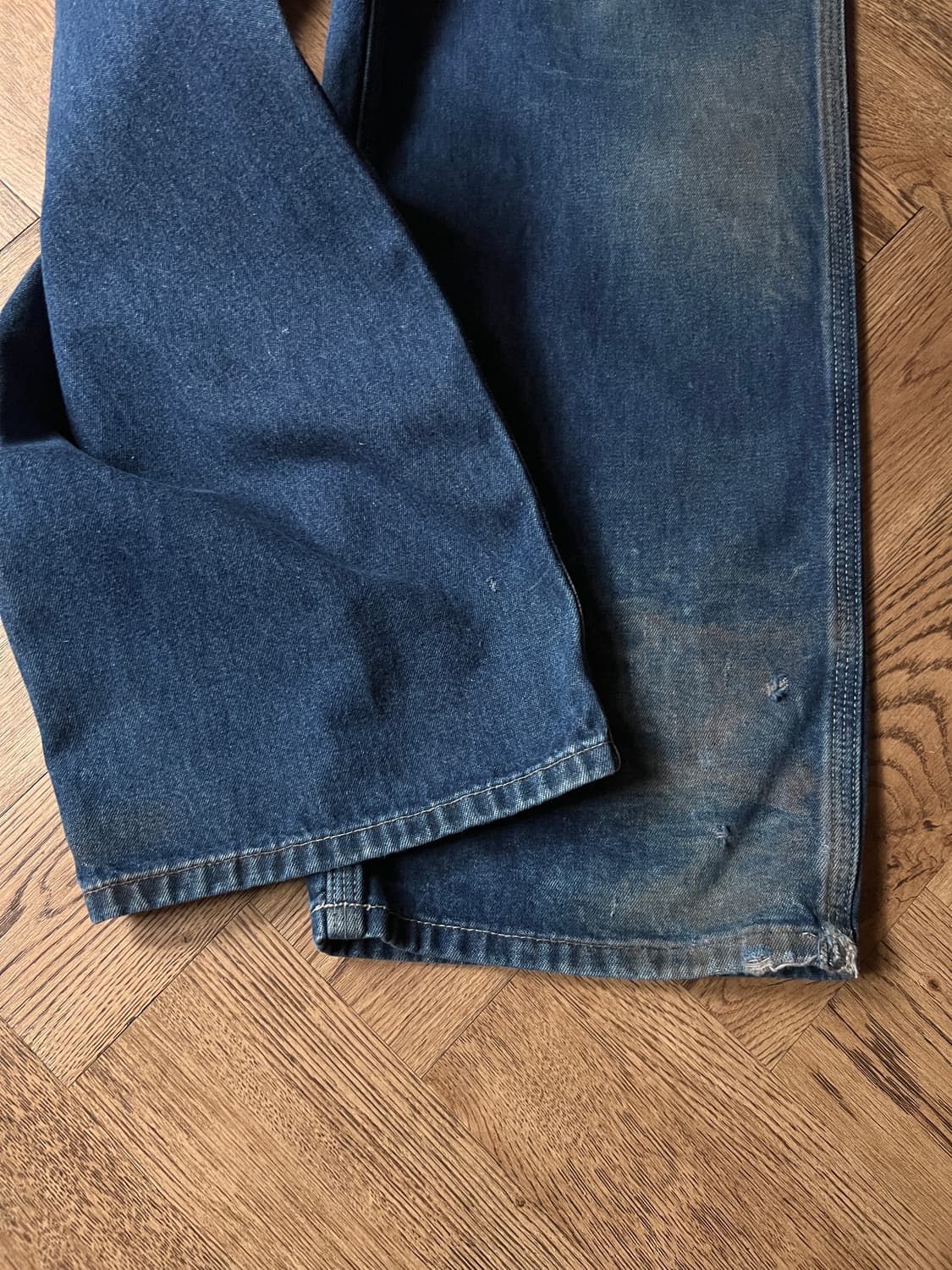 [38]칼하트 USA 더티워싱 싱글니 카펜터 워크 데님 팬츠 상품이미지8