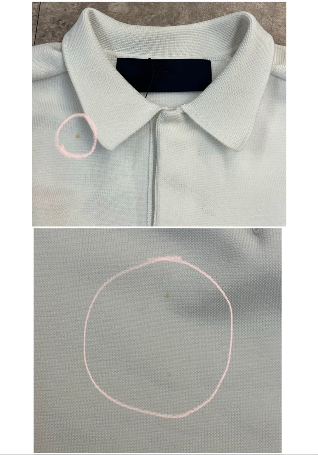 준지 juun.j 반팔 카라티 화이트 48 #csz3842 상품이미지5