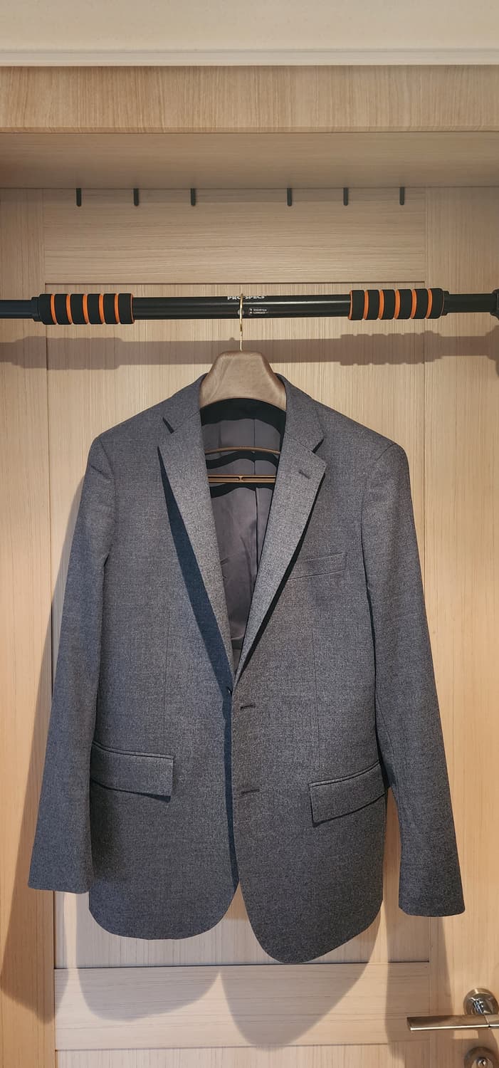 (간절기용)유니클로 그레이 모직자켓 L 상품이미지1