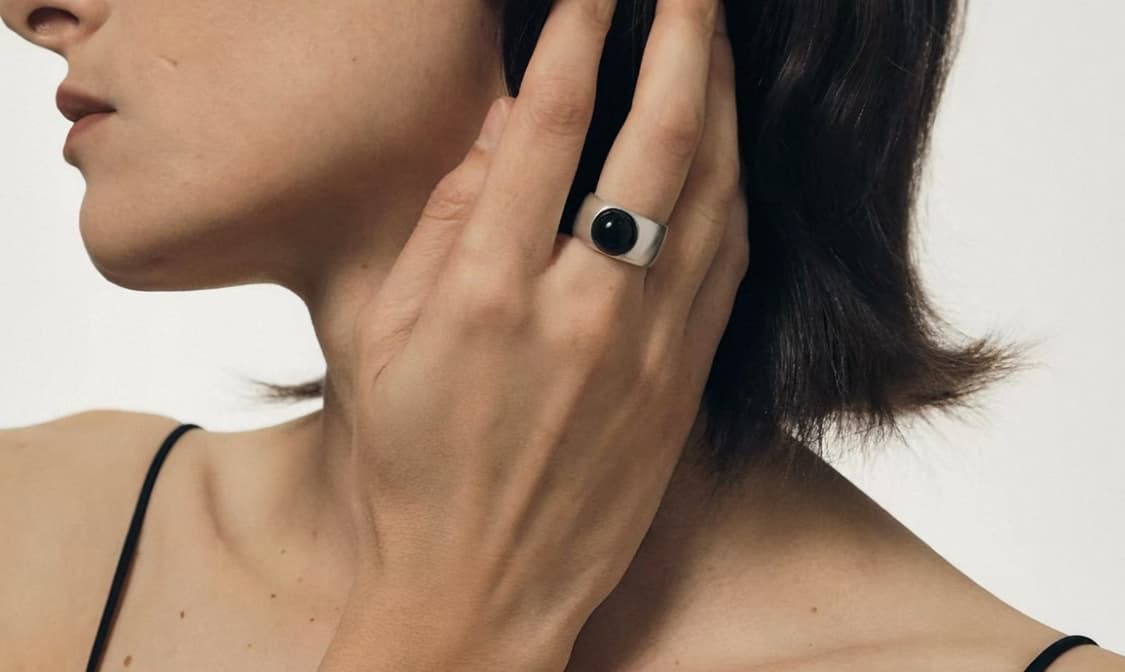 오닉스  925 실버링  상품이미지2