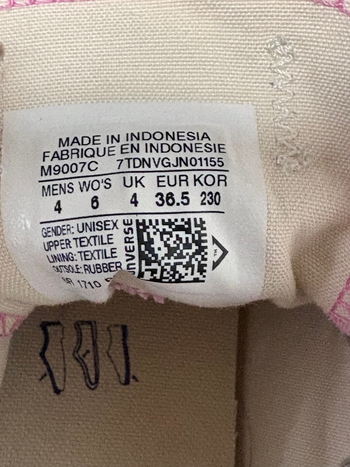 컨버스 올스타 핑크 230 상품이미지3