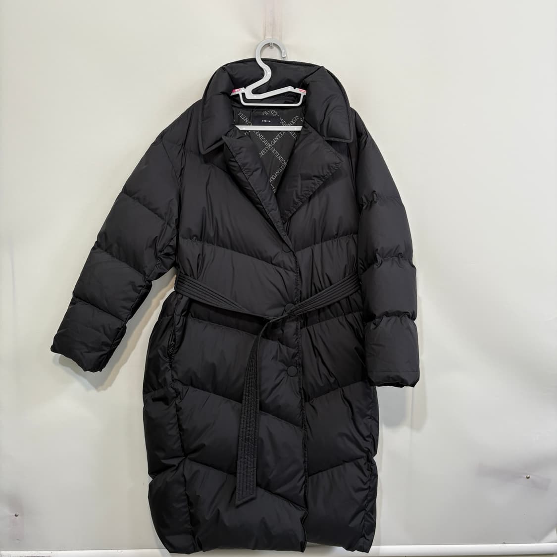 한섬 시스템 구스다운 롱패딩 55 블랙 상태최상 상품이미지1