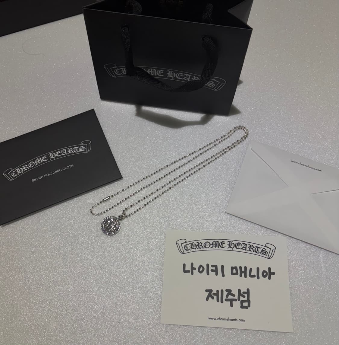 [OS] 크롬하츠 엔젤메달 펜던트(볼체인 포함) 상품이미지1