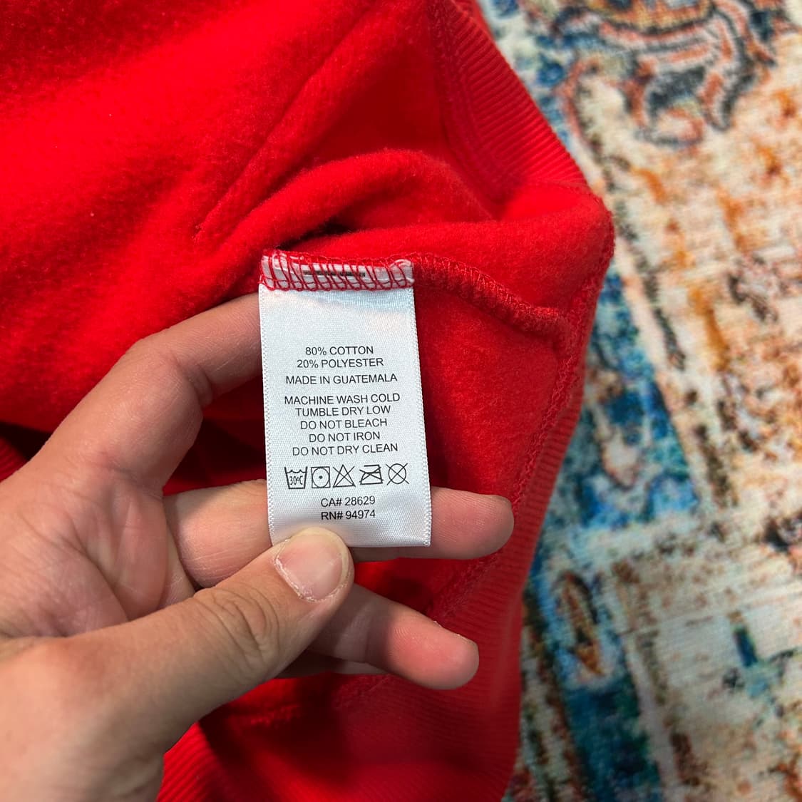 [2XL] 스투시 서퍼맨 후드티 레드 상품이미지6