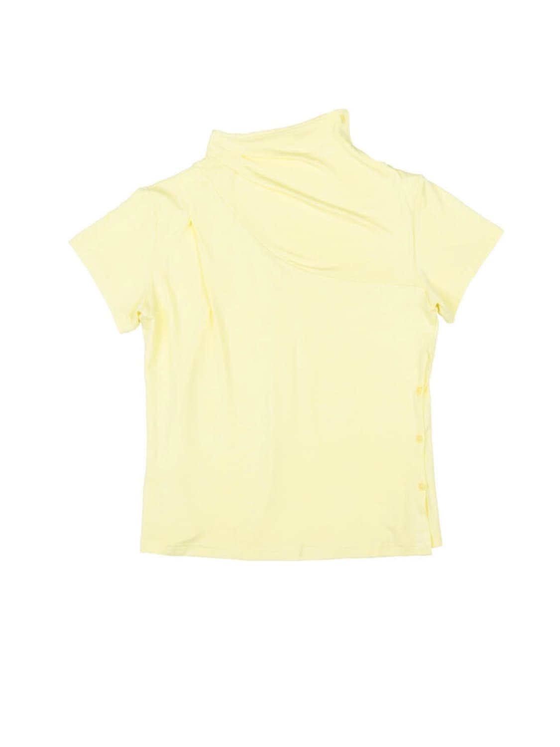 Safari sula Stitch Drape Jersey in Lemon 상품이미지5
