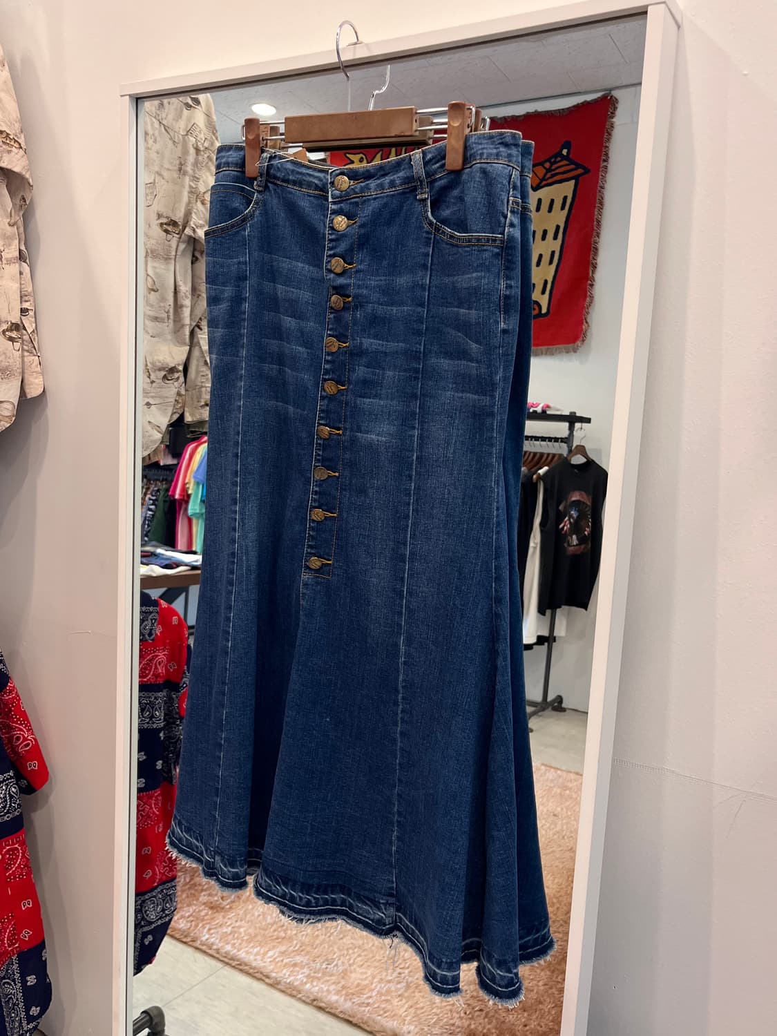 Vtg 빈티지 데님 스커트 (31-32inch) 상품이미지1