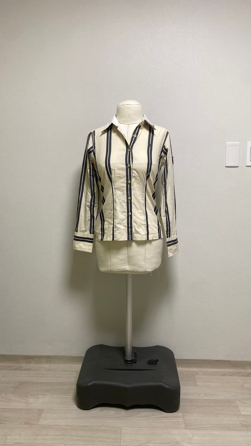 Striped Button Up Shirt 상품이미지1