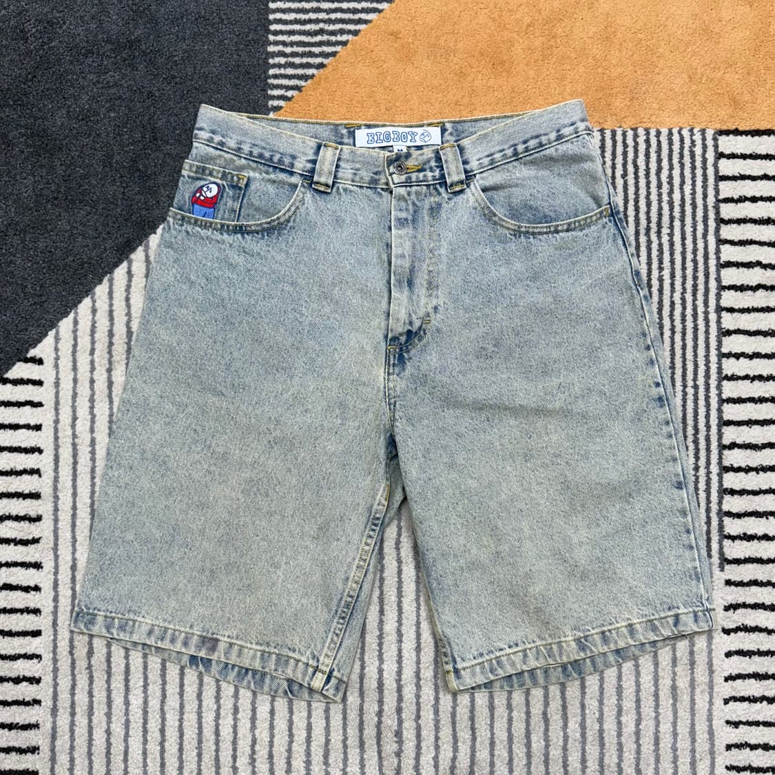 [M] 폴라 스케이트 빅보이 데님 쇼츠 라이트 블루 상품이미지1