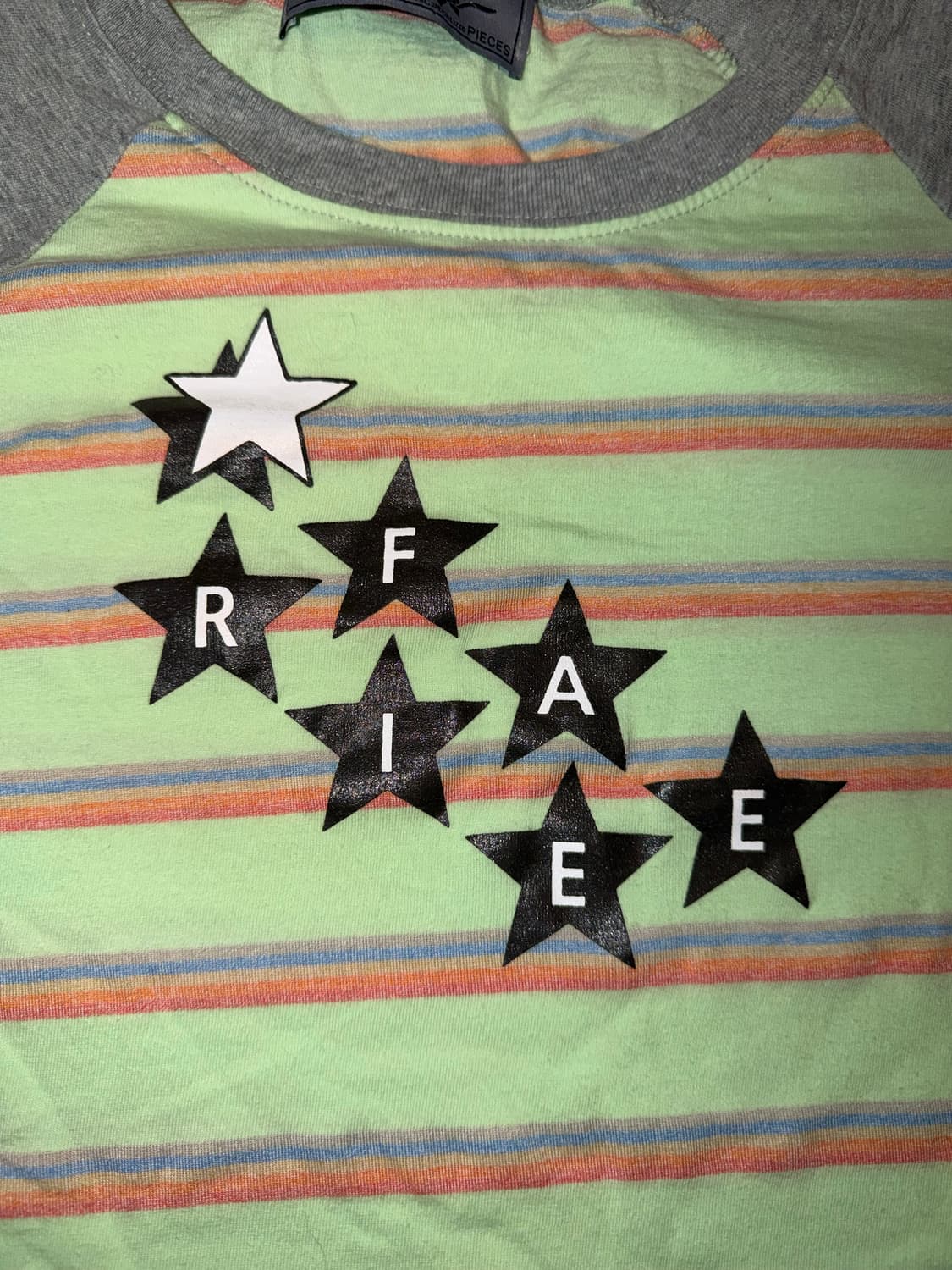 샵페어리 (민트) 레인보우 레그런 티셔츠 상품이미지3