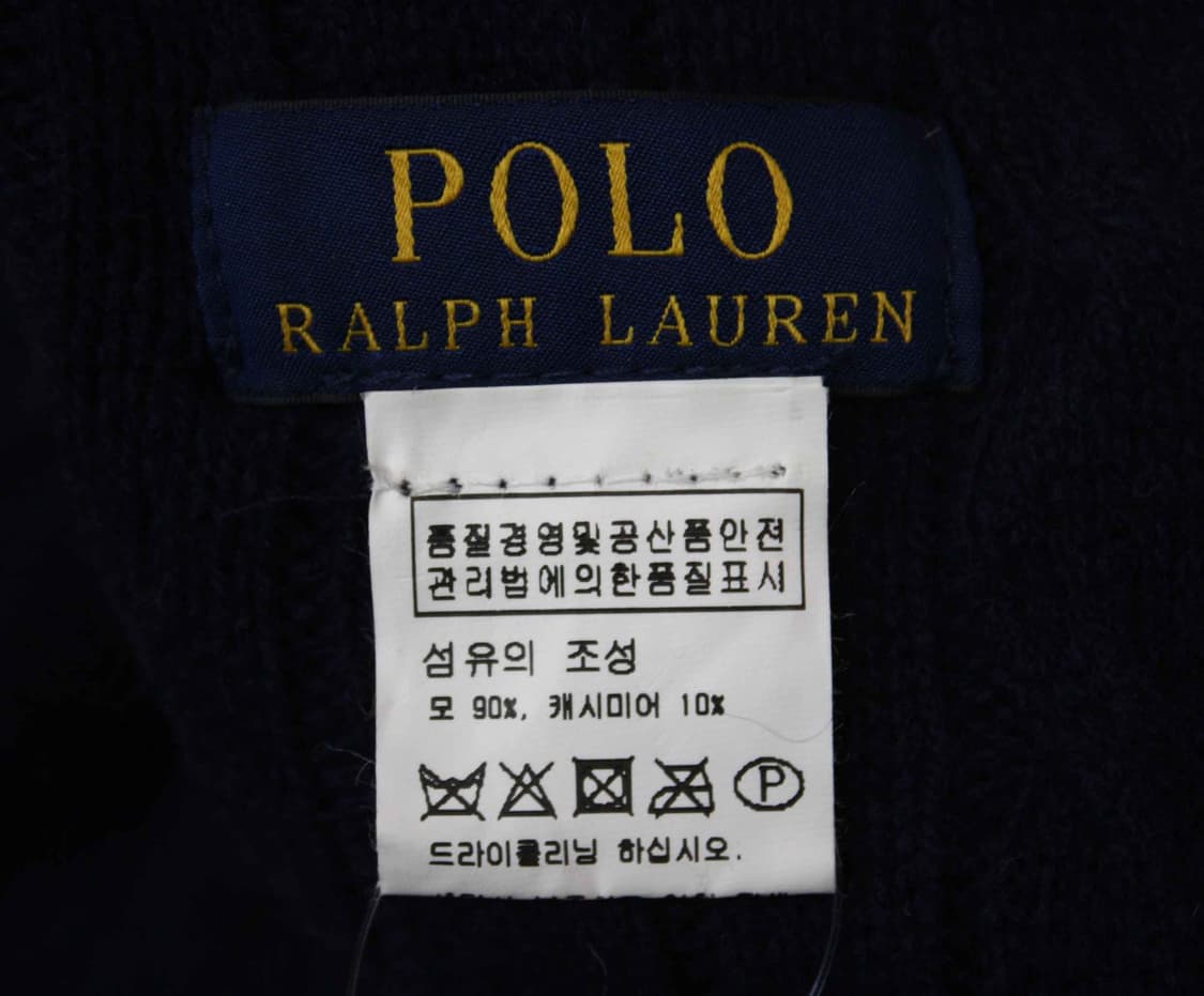 M-1290/폴로 정품 남여공용 캐시미어혼방 꽈배기 머플러 상품이미지3