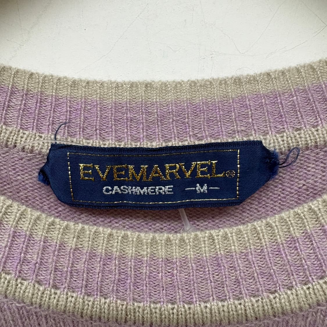 빈티지 캐시미어 100 반팔 니트 여성M 상품이미지3