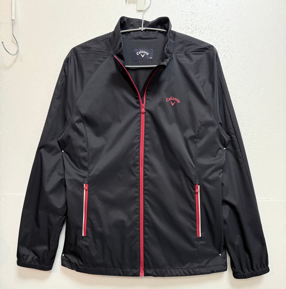 정품)캘러웨이 골프 바람막이 자켓 100 블랙 여성 골프웨어 점퍼 상품이미지1