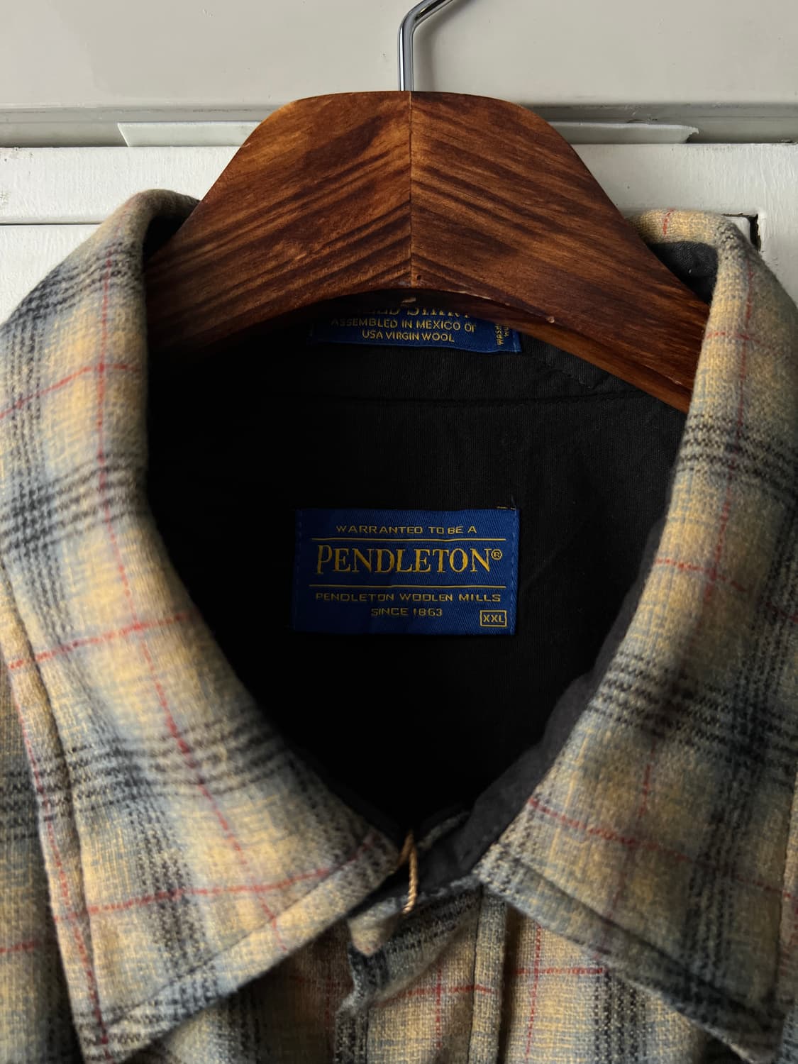 [2XL]펜들턴 USA 오버핏 버진 울 플란넬 체크셔츠 상품이미지2