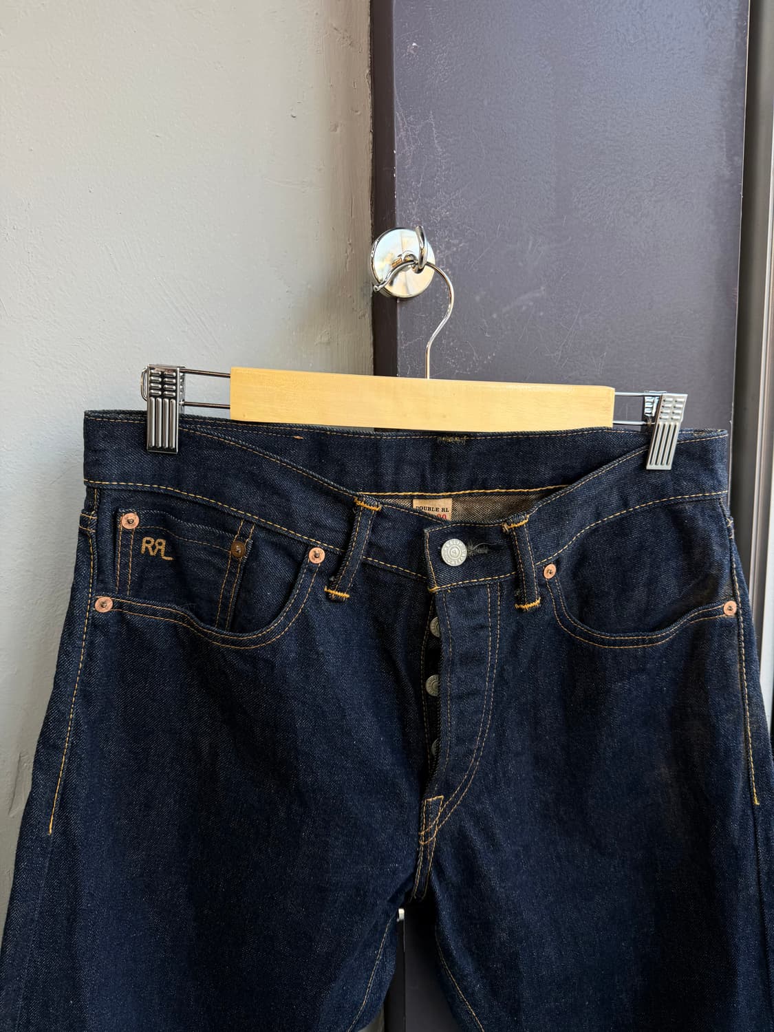 29~30/ RRL 더블알엘 슬림핏 재팬우븐 셀비지 데님팬츠 상품이미지3