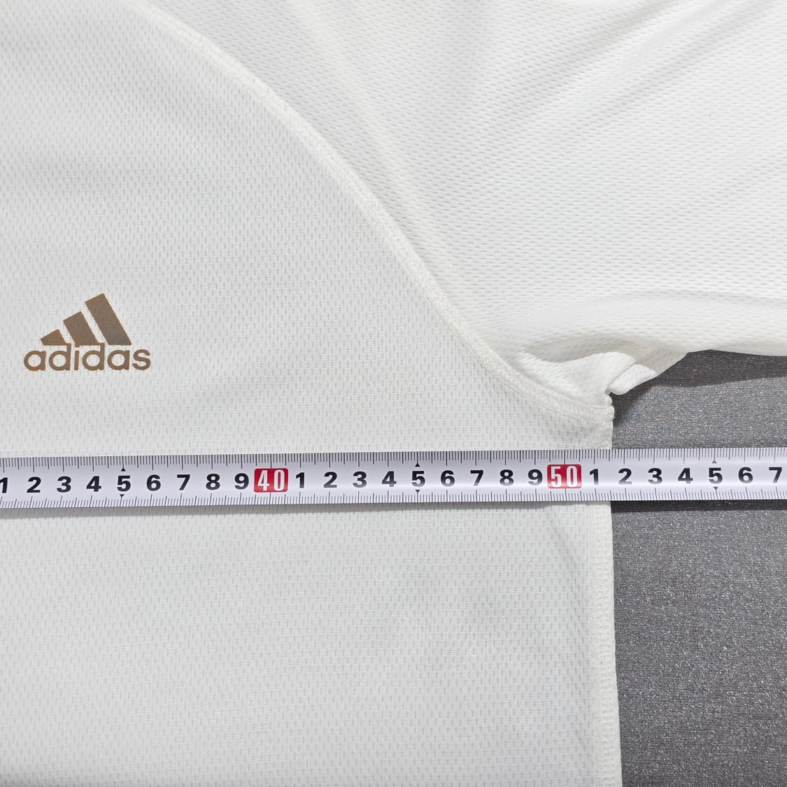95 아디다스 올드스쿨 져지 반팔티 화이트 골드 상품이미지5