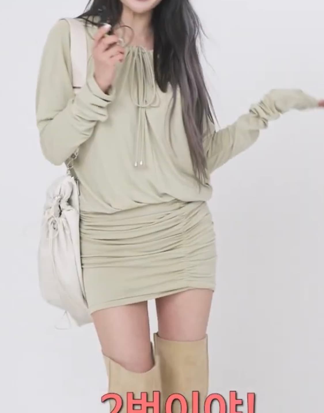 더오픈프로덕트 ruched hem jersey dress 상품이미지3