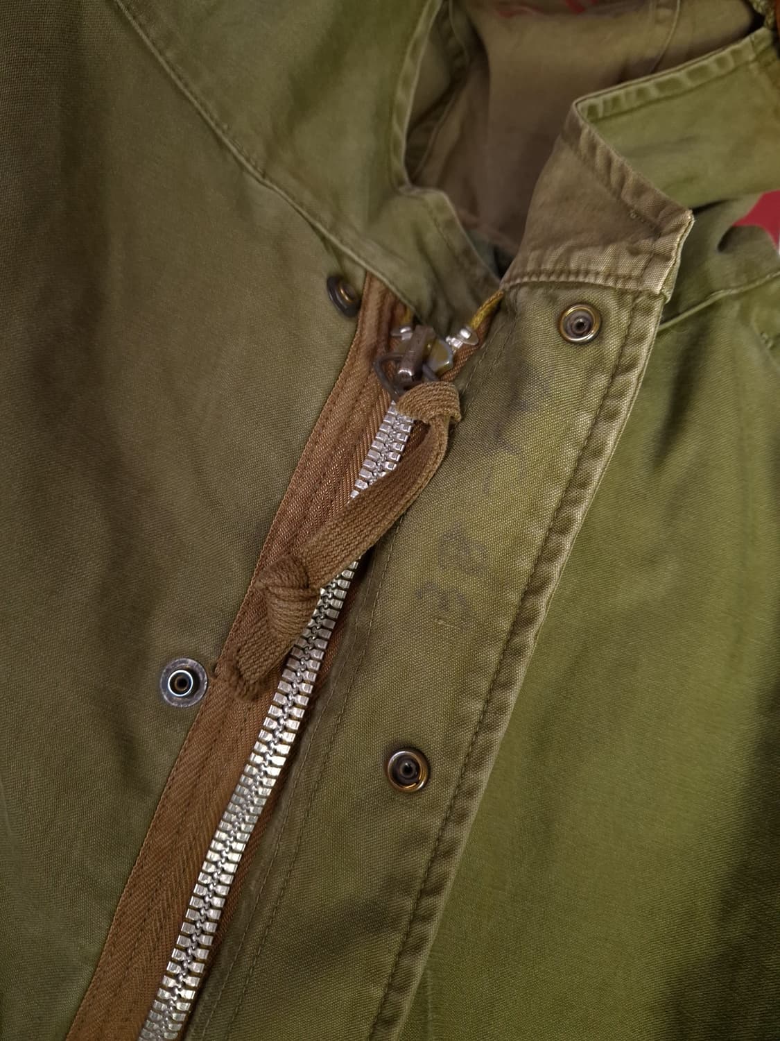 오리지날 미군 M-51 진나단파카 양털 라이너 미듐 셋트 상품이미지7