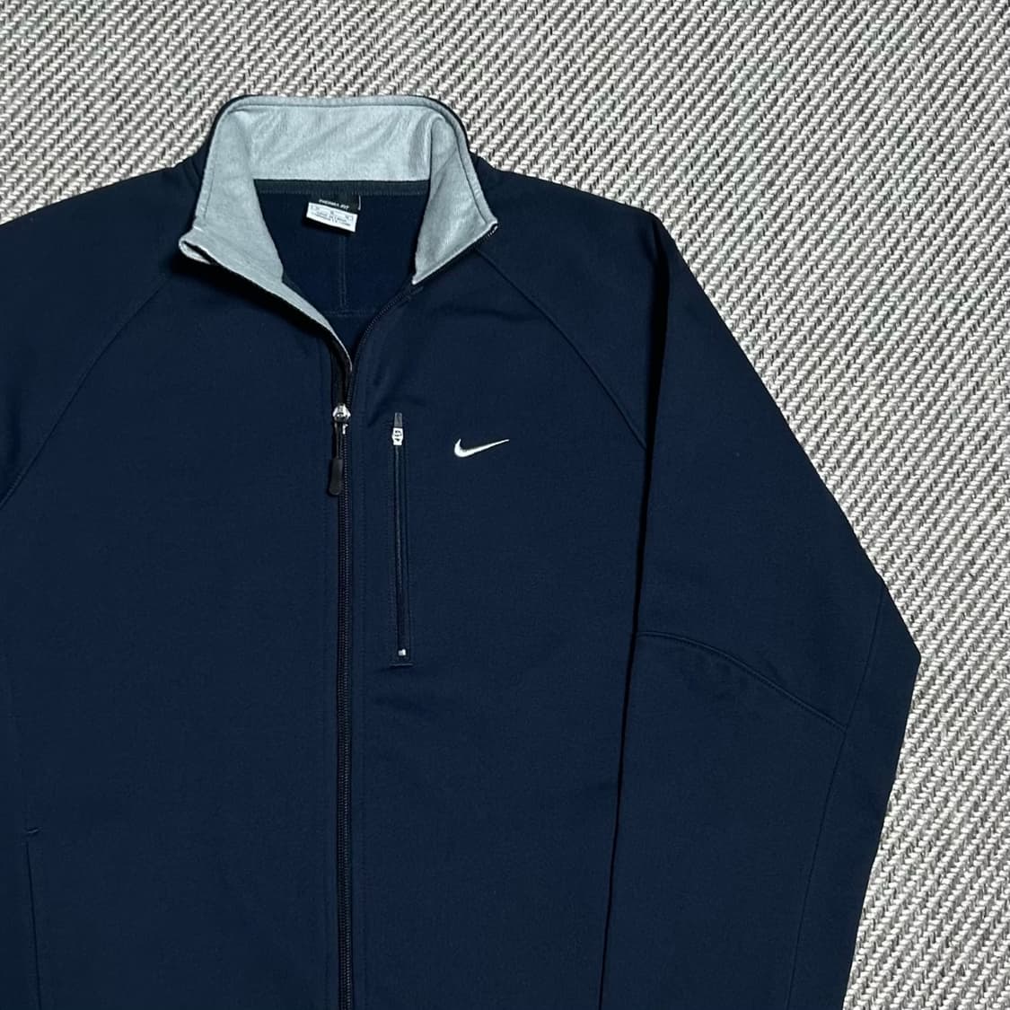 [M] Nike 나이키 스우시 네이비 기모 집업 져지 상품이미지2