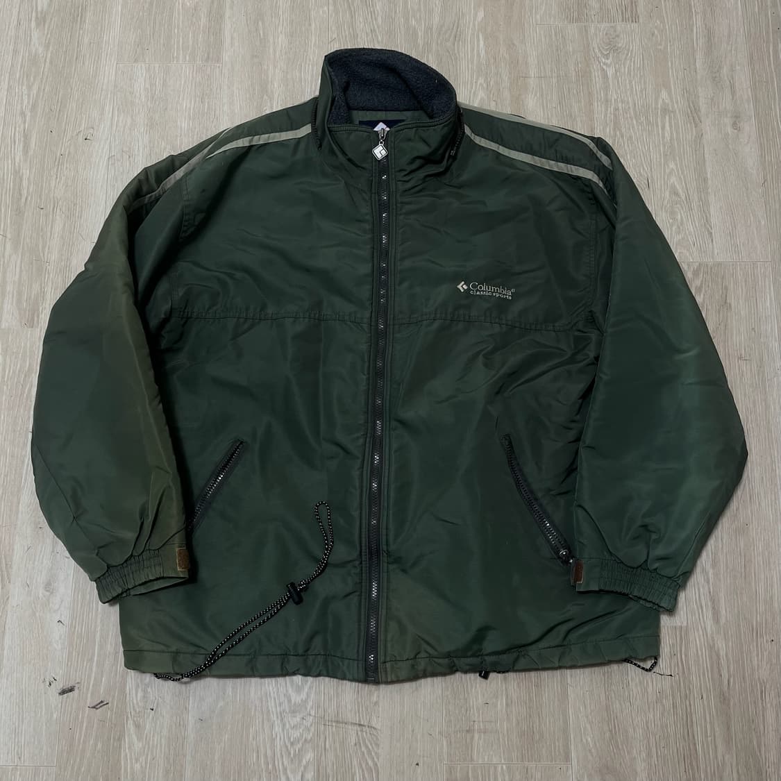컬럼비아 클래식 올드스쿨 로고 기모 바람막이 자켓 XL/105 상품이미지1