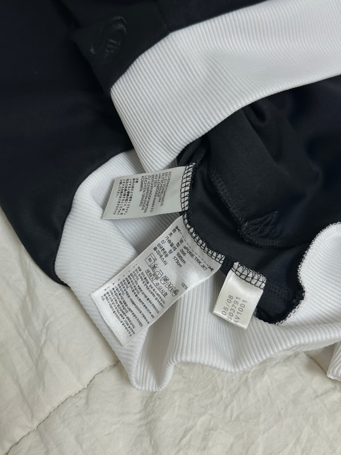 아디다스 삼선 트랙탑 져지 화이트 배색 미디움 상품이미지3